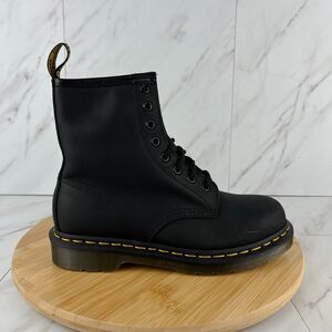 Dr. Doc Martens 1460 Womens Size 7 Black Leather Combat Moto Boots Shoes 11822